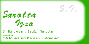 sarolta izso business card